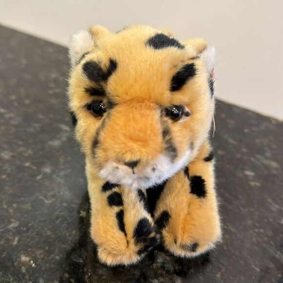 Gund Telus Leopard Cat  Plush and Beans 10” withTags - Picture 2 of 9